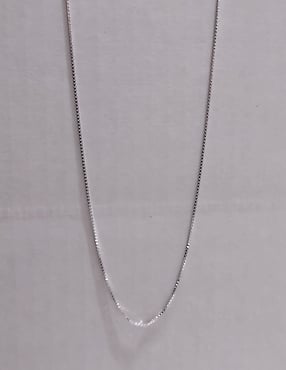 Solid Sterling Silver Box Chain Necklace